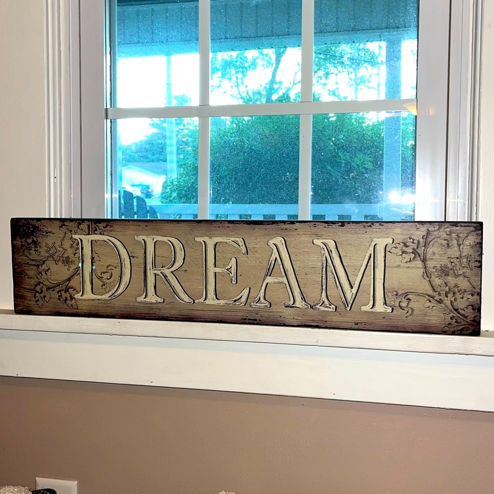 Wooden hanging sign